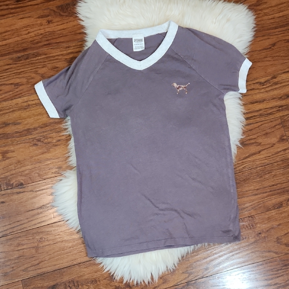PINK Victoria's Secret Bling Ringer Tshirt